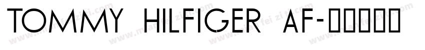 TOMMY HILFIGER AF字体转换